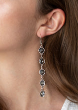 Load image into Gallery viewer, Paparazzi Earrings Trickle Down Twinkle - Silver
