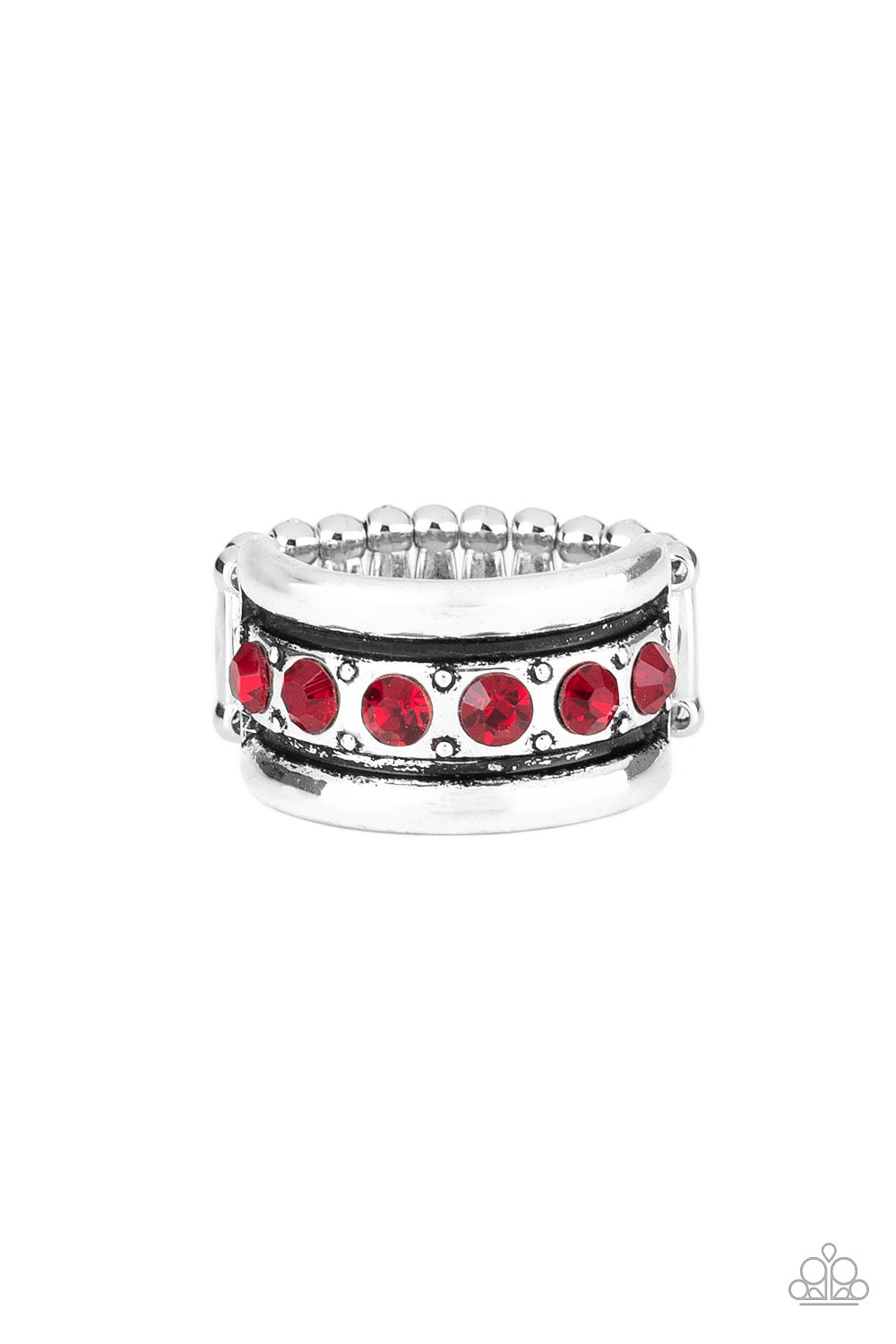 Paparazzi Rings Dauntless Shine - Red