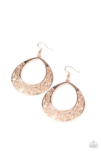 Paparazzi Earrings Vineyard Venture - Rose Gold