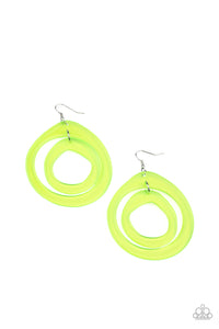 Pre Order Paparazzi Earrings  Show Your True NEONS - Yellow