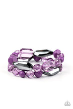 Load image into Gallery viewer, Paparazzi Bracelets Rockin Rock Candy - Purple
