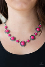 Load image into Gallery viewer, Paparazzi Necklaces Voyager Vibes - Pink
