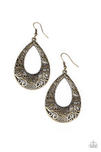 Load image into Gallery viewer, Paparazzi Earrings Get Into The GROVE - Brass
