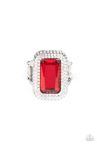 Paparazzi Rings A Grand STATEMENT-MAKER - Red