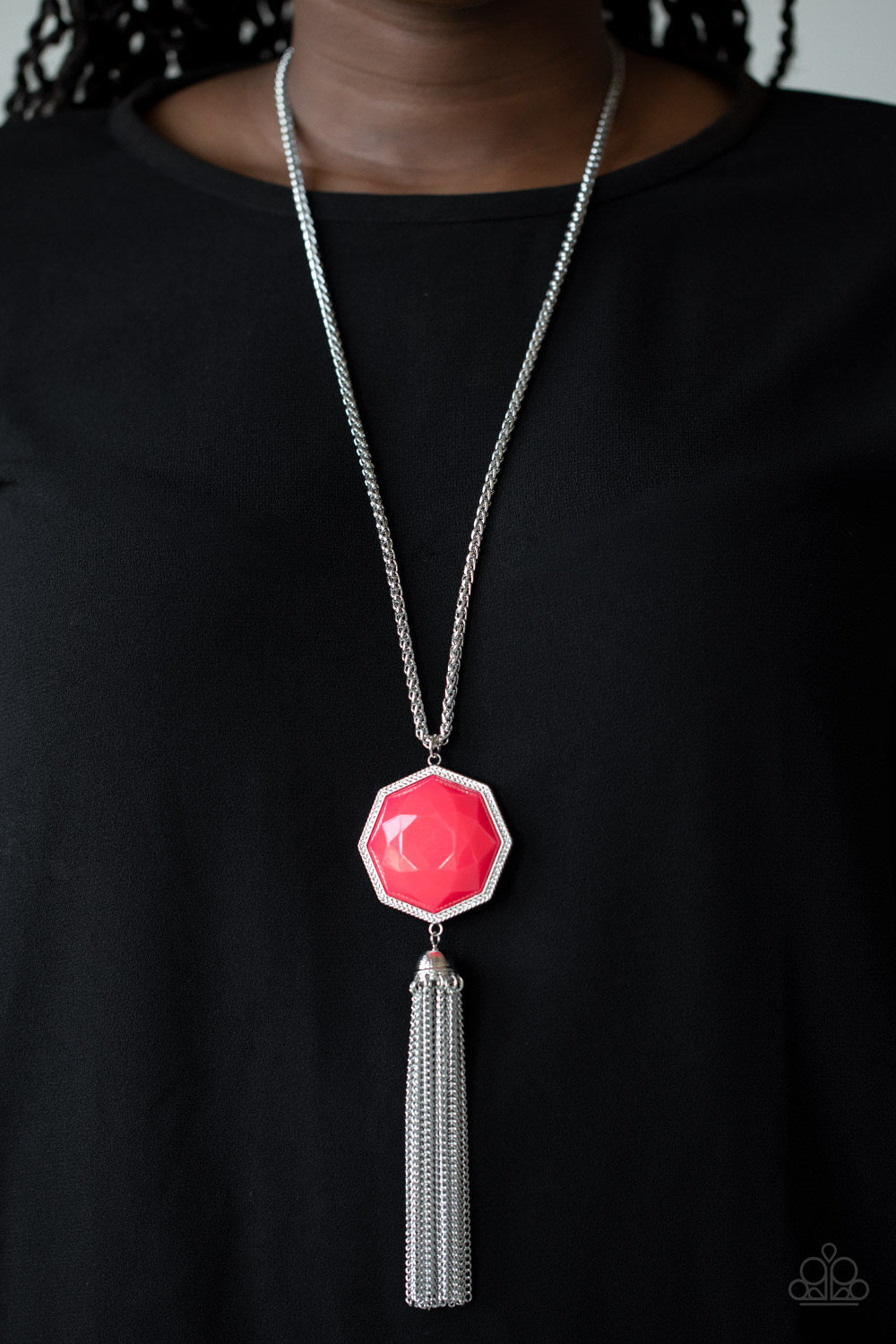 Paparazzi Necklaces Prismatically Polygon - Pink