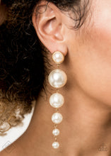 Load image into Gallery viewer, Paparazzi Earrings Fashion Fix Living a WEALTHY Lifestyle - Gold
