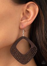 Load image into Gallery viewer, Paparazzi Earrings WOOD You Rather - Brown
