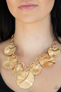 Paparazzi Necklaces Barely Scratched The Surface - Gold