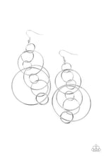 Load image into Gallery viewer, Paparazzi Earrings Running Circles Around You - Silver
