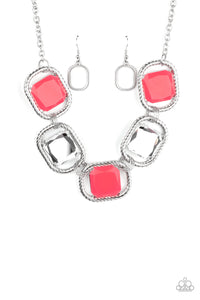 Paparazzi Necklaces Pucker Up - Pink