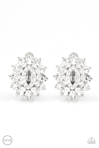 Paparazzi Earrings Brighten The Moment - White