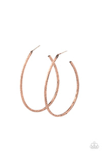 Paparazzi Earrings Cool Curves - Copper