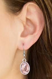 Paparazzi Earrings Oceans Away Pink