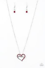 Load image into Gallery viewer, Paparazzi Necklaces Heart to Heartthrob Red
