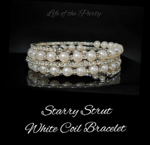 Paparazzi Bracelets Starry Strut White LOP