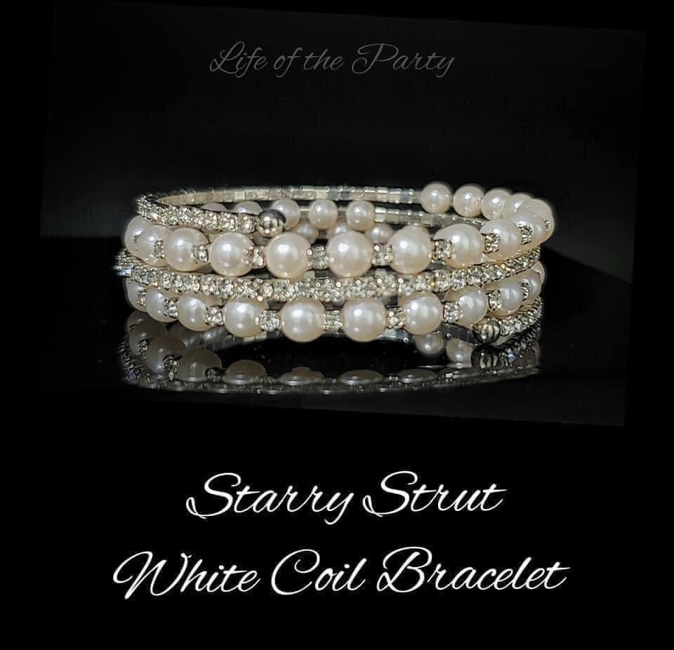 Paparazzi Bracelets Starry Strut White LOP