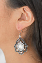 Load image into Gallery viewer, Paparazzi Earrings Reign Supreme - White
