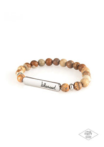 Paparazzi Bracelets Born Blessed brown