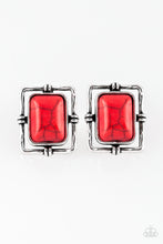 Load image into Gallery viewer, Paparazzi Earrings Center STAGECOACH - Red
