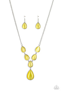 Paparazzi Necklaces Dewy Decadence - Yellow