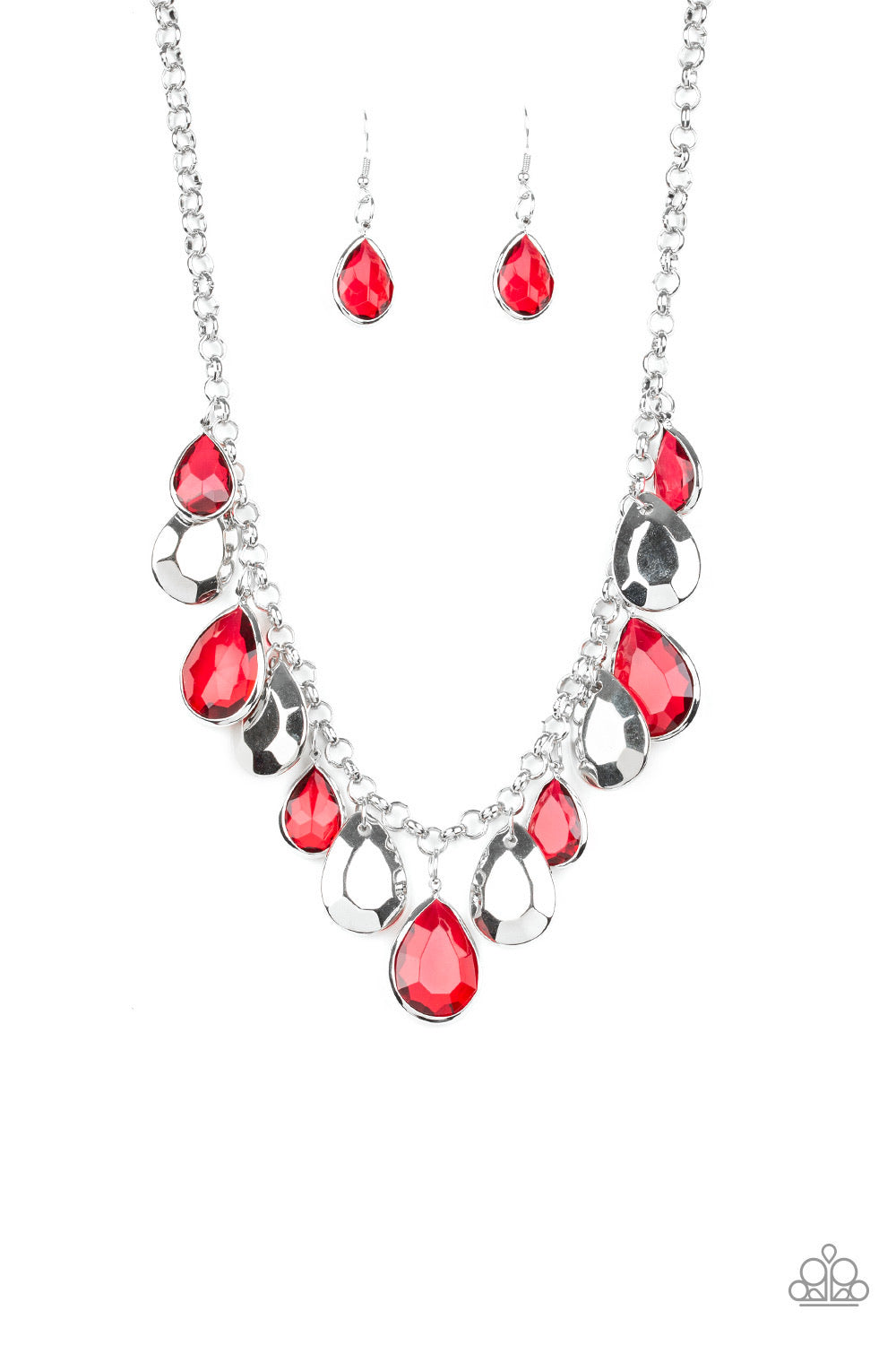 Paparazzi Necklaces CLIQUE-bait - Red