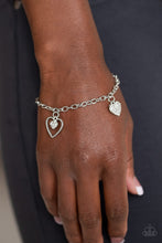 Load image into Gallery viewer, Paparazzi Bracelets Hearts and Harps - White
