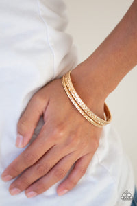 Paparazzi Bracelets Casually Couture - Gold