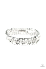 Load image into Gallery viewer, Paparazzi Bracelets Glam Game - White
