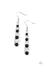 Load image into Gallery viewer, Paparazzi Earrings Drawn Out Drama - Black
