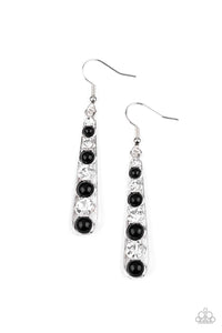 Paparazzi Earrings Drawn Out Drama - Black