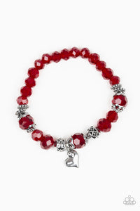 Paparazzi Bracelets Right On The Romance - Red