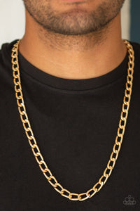 Paparazzi Necklaces Big Win - Gold Mens