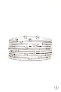 Paparazzi Bracelets Meant To BEAM - Silver