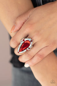 Paparazzi Rings Sparkle Smitten - Red
