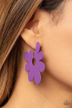 Load image into Gallery viewer, Flower Power Fantasy - Purple Earrings Coming Soon
