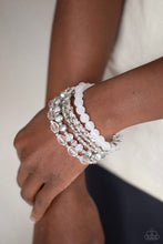 Load image into Gallery viewer, Paparazzi Bracelets Crystal Collage white
