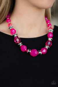 Paparazzi Necklaces Dine and Dash - Pink