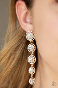 Paparazzi Earrings Drippin In Starlight - Gold