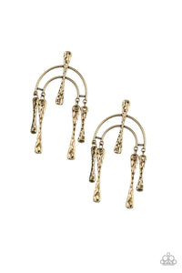 Paparazzi Earrings ARTIFACTS Of Life - Brass