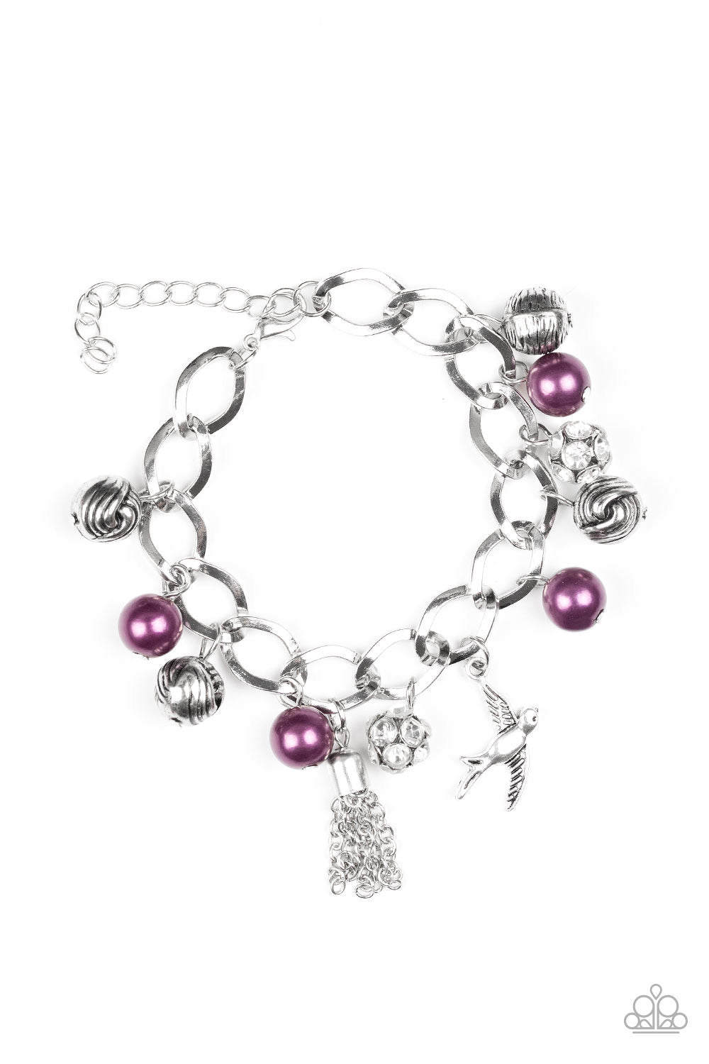 Paparazzi Bracelets Lady Love Dove - Purple