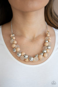 Paparazzi Necklaces Bubbly Brilliance - Brown