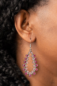 Its About to GLOW Down - Pink Earrings
