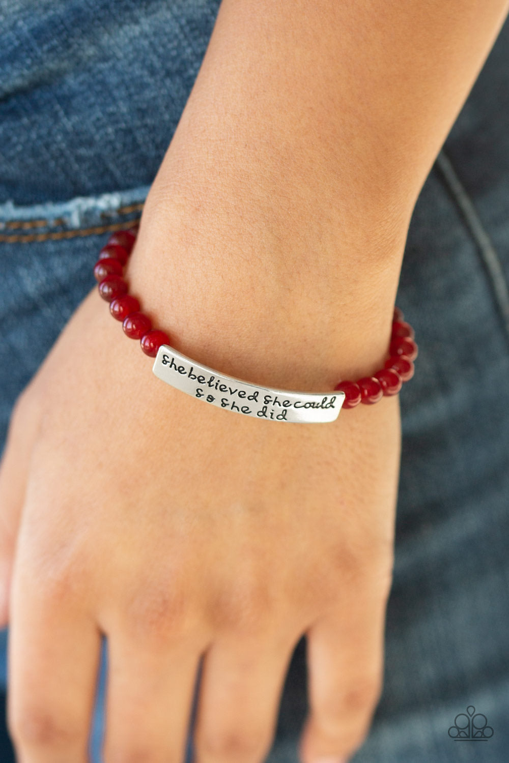 Paparazzi Bracelets So She Did - Red