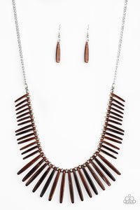 Paparazzi Necklaces Out of My Element - Brown