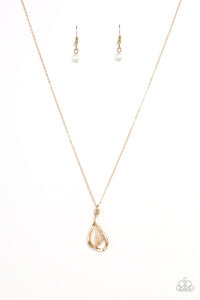 Paparazzi Necklaces Tell Me A Love Story - Gold