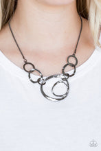 Load image into Gallery viewer, Paparazzi necklace  Paparazzi Progressively Vogue - Black Necklace and matching Earrings
