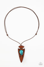 Load image into Gallery viewer, Paparazzi Necklaces Hold Your ARROWHEAD Up High - Blue Mens Convention 2020
