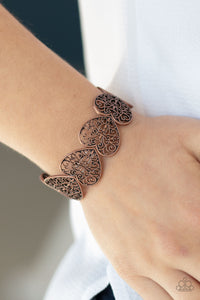 Paparazzi Bracelets Keep Love In Your Heart - Copper