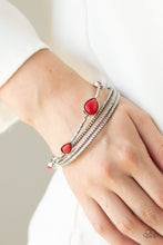 Load image into Gallery viewer, Paparazzi Bracelets Sandstone Storm - Red
