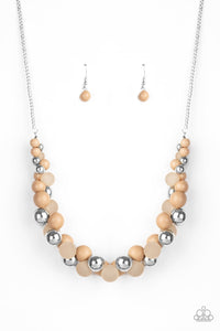 Paparazzi Necklaces Bubbly Brilliance - Brown